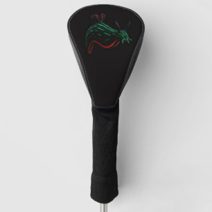 Black 4 Luxe Golf Driver Cover, Neon Sea Slug Golf Head Cover