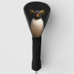 Black 4 Luxe Golf Driver Cover, Rockhopper Penguin Golf Head Cover