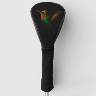 Black 4 Luxe Golf Driver Cover, Tufted Coquette Golf Head Cover