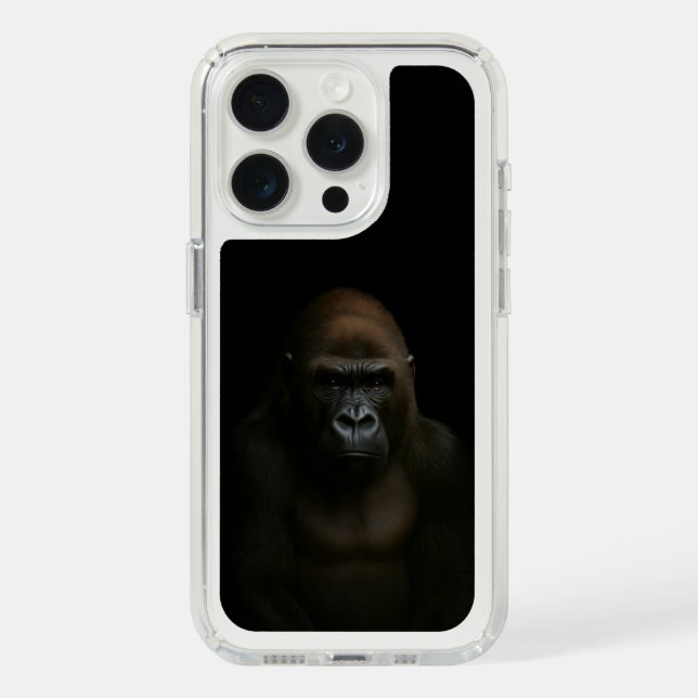 Black 4 Luxe, Gorilla iPhone 15 pro case (Front (White Titanium))