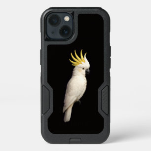 Black 4 Luxe iPhone 13 Case, Crested Cockatoo Case