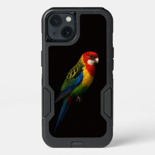 Black 4 Luxe iPhone 13 Case, Eastern Rosella Case