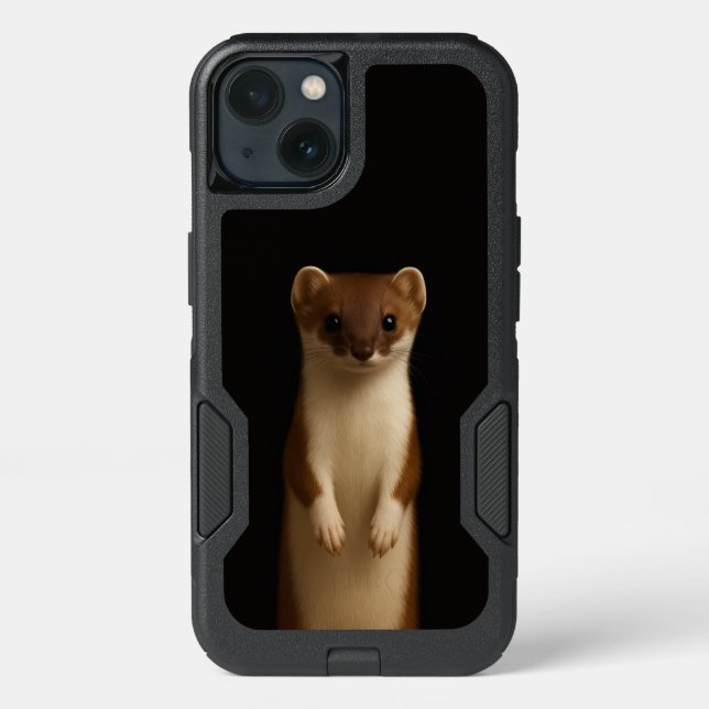 Black 4 Luxe  iPhone 13 Case, Elegant Weasel Case (Back)