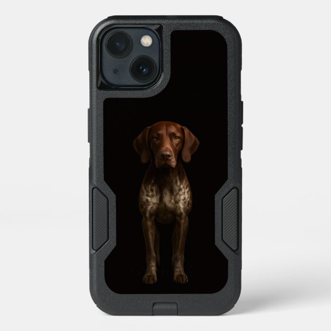 Black 4 Luxe  iPhone 13 Case, German Pointer Dog Case (Back)
