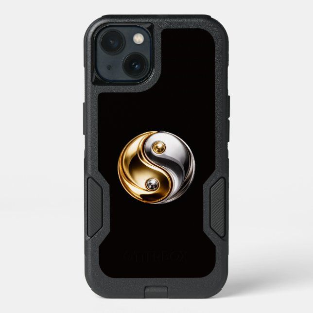 Black 4 Luxe  iPhone 13 Case, Harmony Yin Yang (Back)