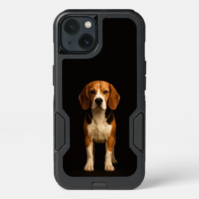 Black 4 Luxe  iPhone 13 Case, Kind Beagle (Back)
