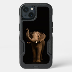 Black 4 Luxe  iPhone 13 Case, Mighty Elephant Case