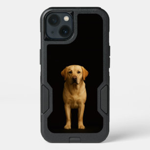 Black 4 Luxe iPhone 13 Case, Minimalist Labrador Case
