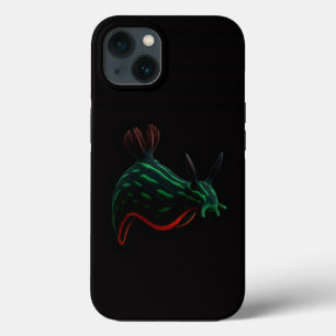 Black 4 Luxe iPhone 13 Case, Neon Green Sea Slug iPhone 13 Case