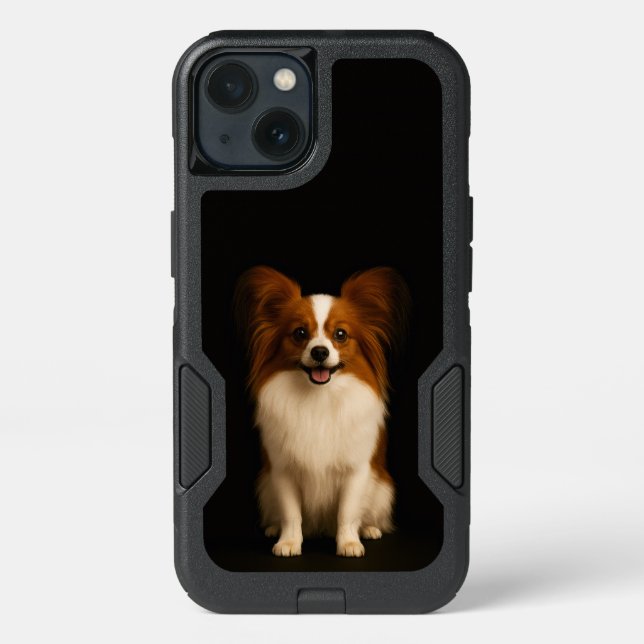 Black 4 Luxe  iPhone 13 Case, Refined Toy Papillon (Back)