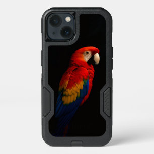 Black 4 Luxe  iPhone 13 Case, Scarlet Parrot Case
