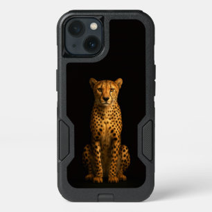 Black 4 Luxe iPhone 13 Case, Sleek Cheetah Case