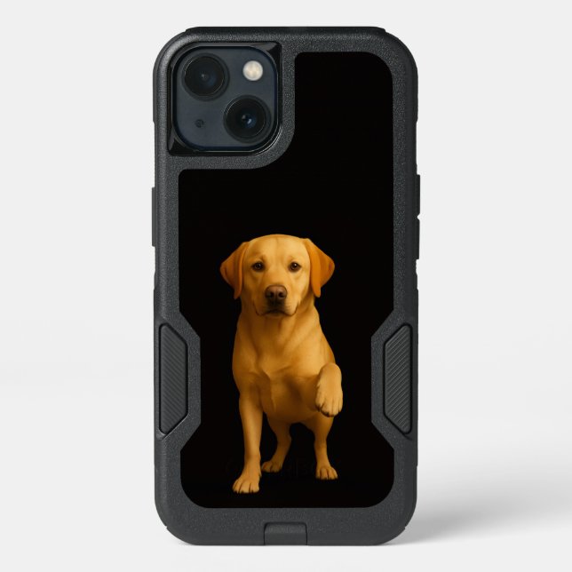 Black 4 Luxe  iPhone 13 Case, Tender Labrador (Back)