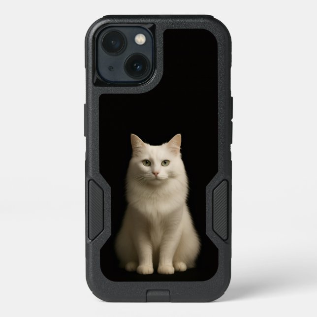 Black 4 Luxe  iPhone 13 Case, Turkish Angora Cat (Back)