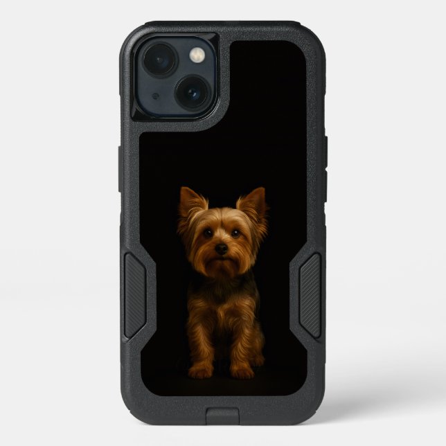 Black 4 Luxe  iPhone 13 Case, Yorkshire Terrier Case (Back)