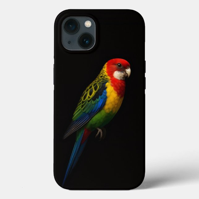 Black 4 Luxe iPhone 13, Eastern Rosella Parrot Case-Mate iPhone Case (Back)