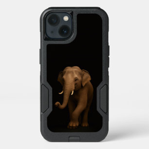 Black 4 Luxe  iPhone 13 , Gentle Indian Elephant Case
