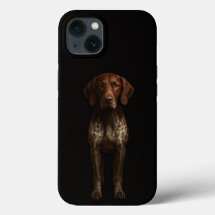 Black 4 Luxe iPhone 13, German Pointer Dog 13 Case