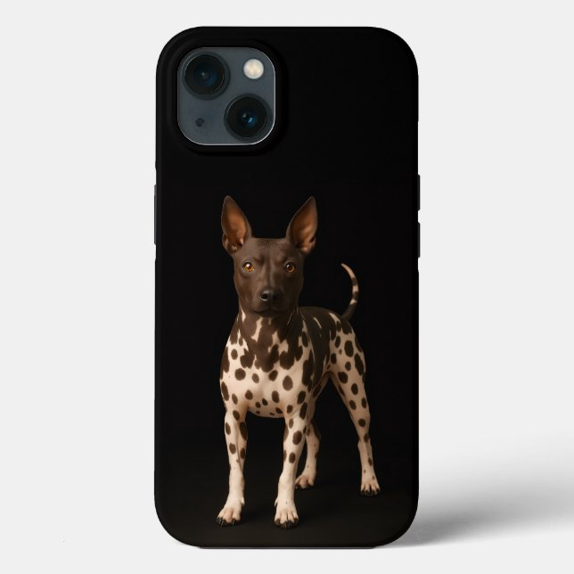 Black 4 Luxe iPhone 13, Hairless Terrier Case-Mate iPhone Case (Back)