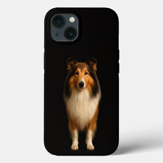 Black 4 Luxe iPhone 13, Loyal Collie Case-Mate iPhone Case (Back)