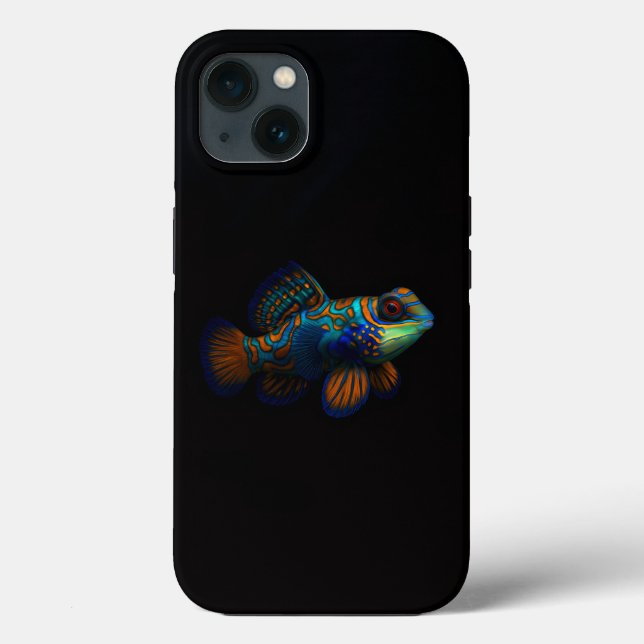 Black 4 Luxe iPhone 13,  Mandarin Dragonet Fish Case-Mate iPhone Case (Back)