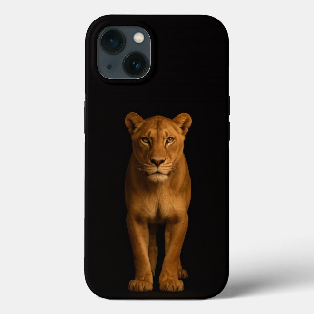 Black 4 Luxe iPhone 13, Noble Lioness Case-Mate iPhone Case (Back)