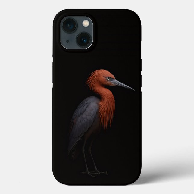 Black 4 Luxe iPhone 13, Reddish Egret Case-Mate iPhone Case (Back)