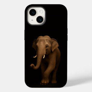 Black 4 Luxe iPhone 14 Mate, Indian Elephant Case-Mate iPhone 14 Case