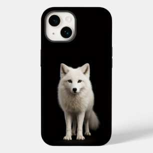 Black 4 Luxe iPhone 14 Mate, Ivory Arctic Fox Case-Mate iPhone 14 Case