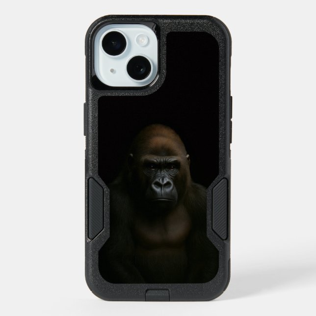 Black 4 Luxe iPhone 15 Case, Gorilla Case (Back)