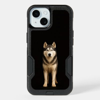 Black 4 Luxe iPhone 15 Case, Icy Elite Husky