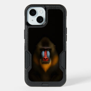 Black 4 Luxe iPhone 15 Case, Mandrill Monkey Case