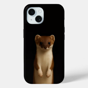 Black 4 Luxe iPhone 15 Case-Mate, Elegant Weasel Case
