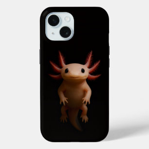 Black 4 Luxe iPhone 15 Case-Mate, Mexican Axolotl Case