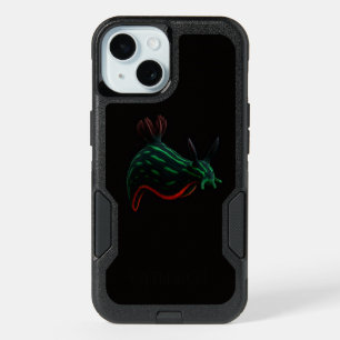 Black 4 Luxe iPhone 15 Case, Neon Sea Slug Case