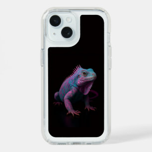 Black 4 Luxe iPhone 15 Case, Pink Iguana iPhone 15 Case