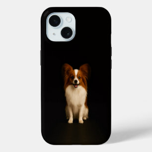 Black 4 Luxe iPhone 15 Case, Refined Papillon Case