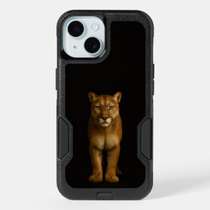 Black 4 Luxe iPhone 15 Case, Silent Prime Puma