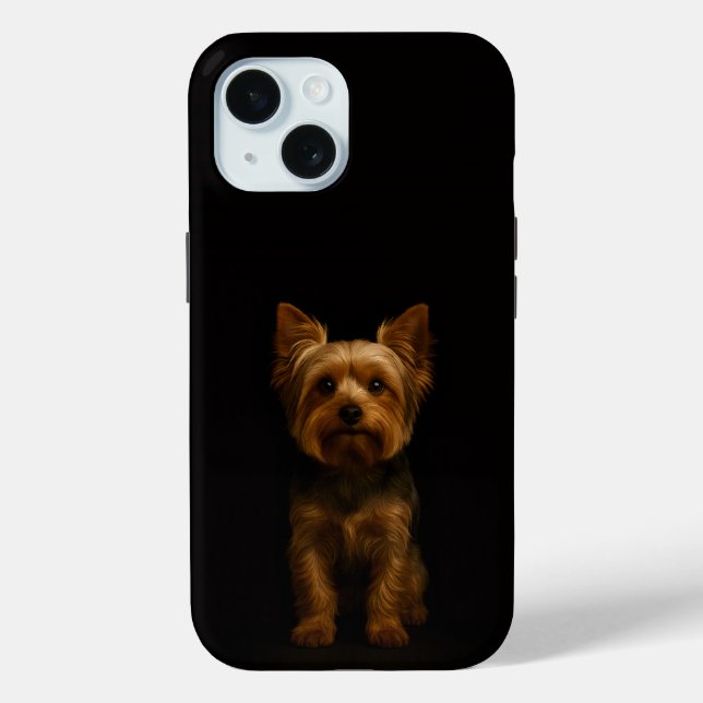 Black 4 Luxe iPhone 15 Case, Yorkshire Terrier Case-Mate iPhone Case (Back)