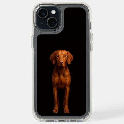 Black 4 Luxe iPhone 15 Plus, Agile Vizsla Dog iPhone 15 Plus Case