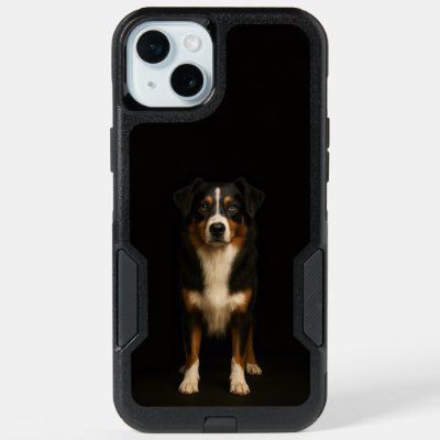 Black 4 Luxe iPhone 15 Plus, Aussie Shepherd