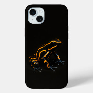 Black 4 Luxe iPhone 15 Plus, Black Orange Frog Plus Case
