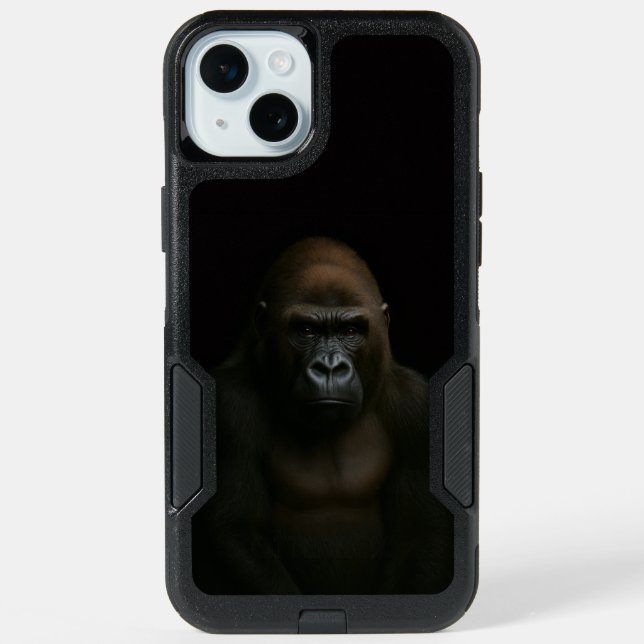 Black 4 Luxe iPhone 15 Plus Case, Gorilla Case (Back)