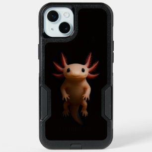 Black 4 Luxe iPhone 15 Plus Case, Mexican Axolotl Case
