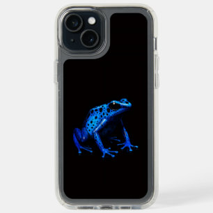 Black 4 Luxe iPhone 15 Plus, Electric Blue Frog iPhone 15 Plus Case