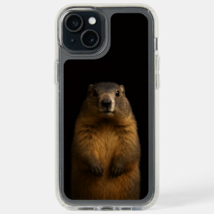 Black 4 Luxe iPhone 15 Plus, Fluffy Marmot Plus Case