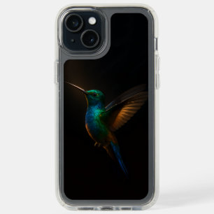 Black 4 Luxe iPhone 15 Plus, Flying Hummingbird iPhone 15 Plus Case