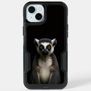 Black 4 Luxe iPhone 15 Plus, Gentle Lemur Plus Case