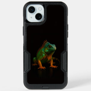 Black 4 Luxe iPhone 15 Plus, Green Iguana