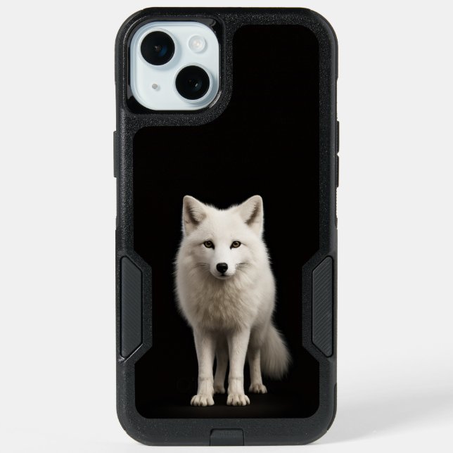 Black 4 Luxe iPhone 15 Plus, Ivory Arctic Fox (Back)